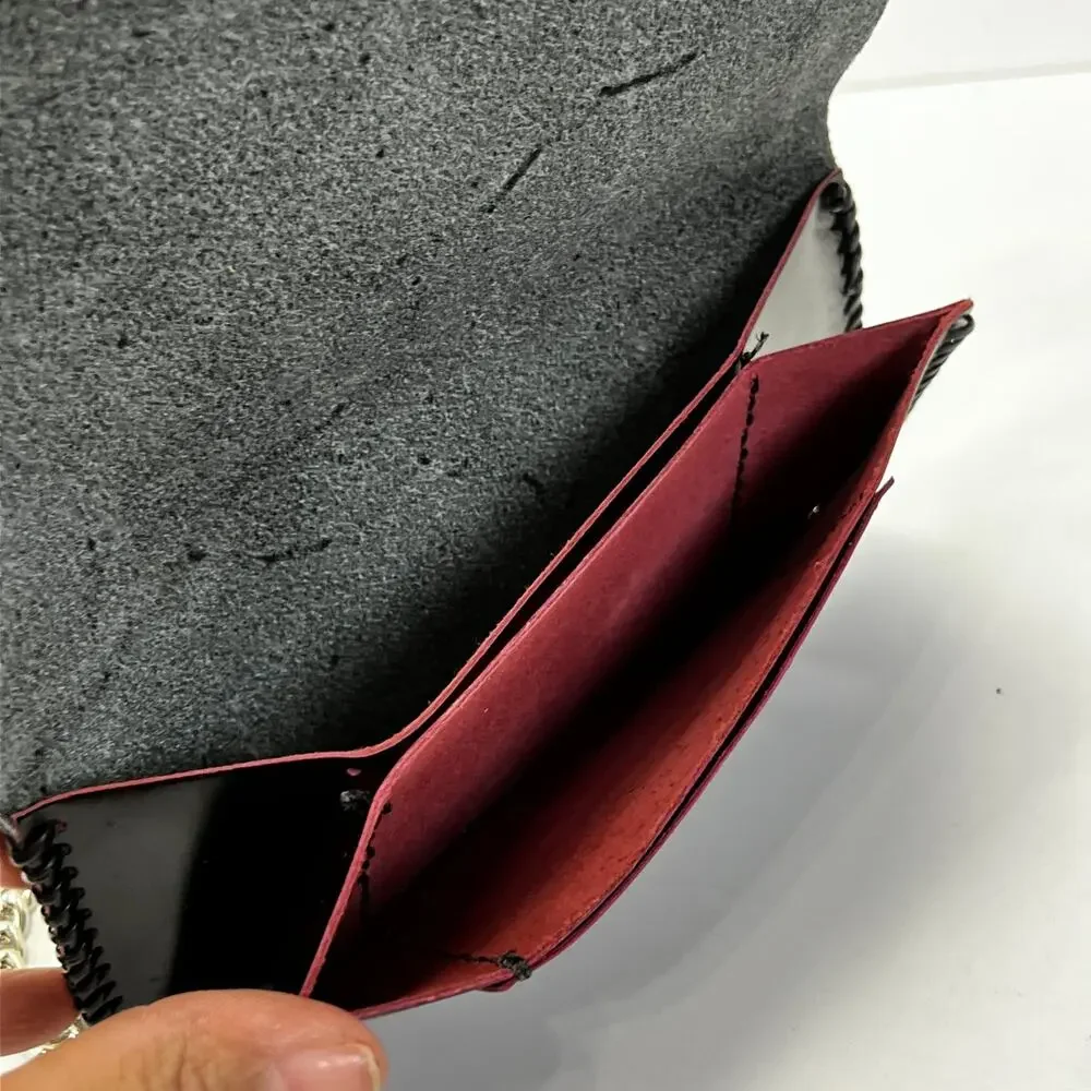 Leather Biker Long Wallet On Chain New